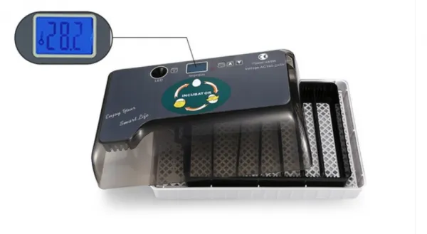 Automatický Inkubátor Digitálne riadenie teploty s LED svetlom na presvecovanie vajec